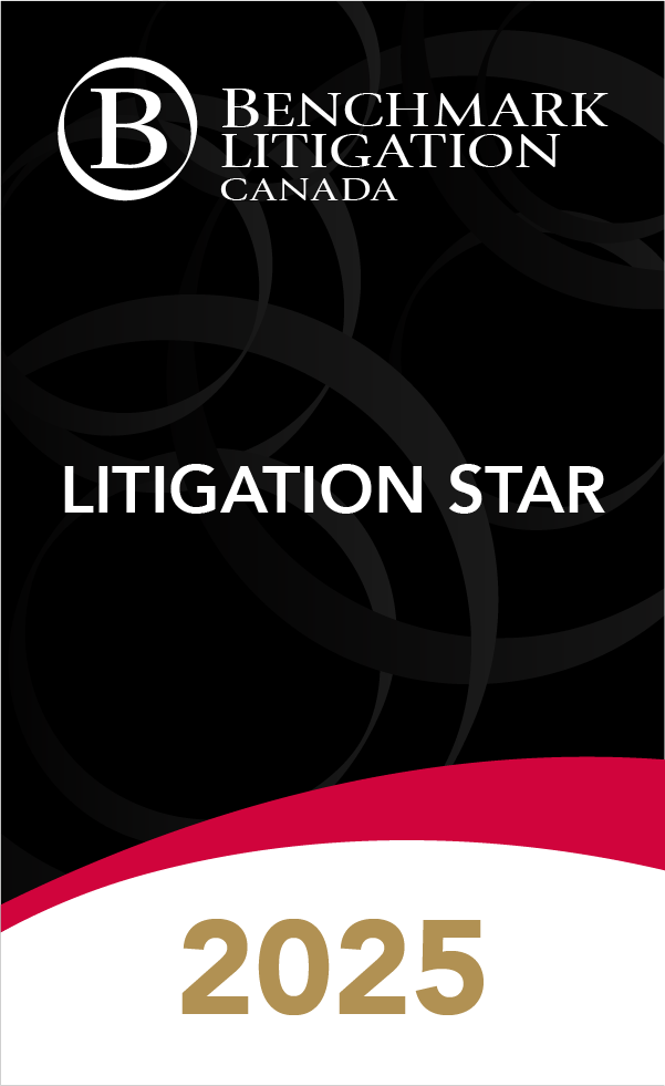 Benchmark ranked Litigation Star 2025 rosette 