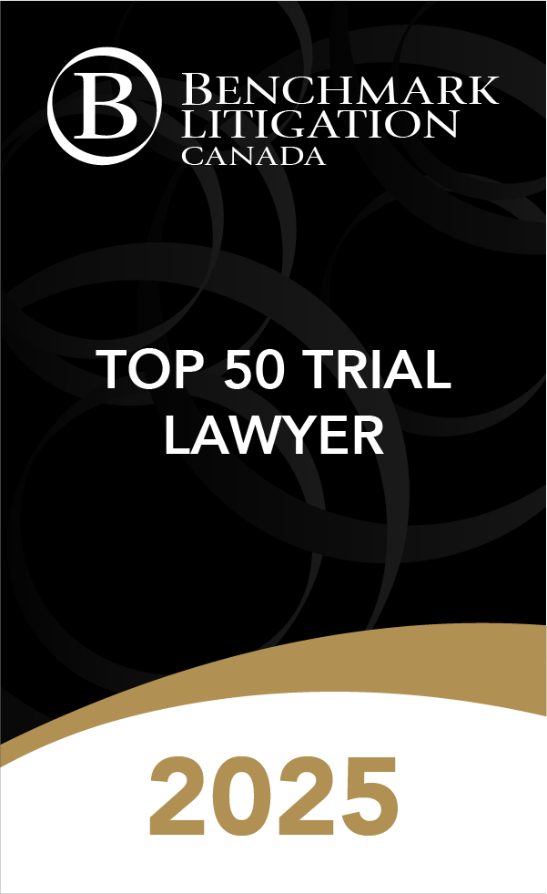 Benchmark ranked Top 50 Trial Lawyer rosette
