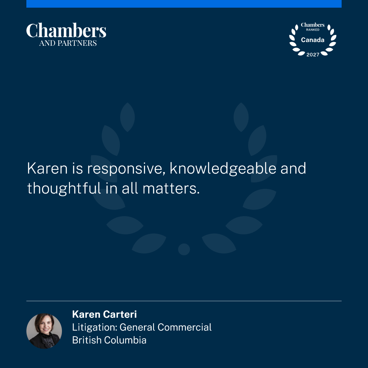 Karen is a top litigator